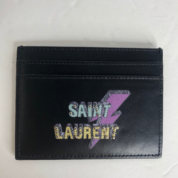 Saint Laurent Handbags - Saint Laurent Paris Lightning Bolt Card Holder